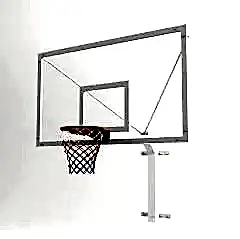 Basketbol Potası Duvara Montaj Antreman 10 mm Cam (Ak) Panya 90x120 cm