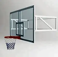 Duvara Monte Basketbol Potası Mekanik Cam (AK) Panya 10 mm 105x180