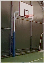 Basketbol  Potası  Tek Direk Boru 18 mm. MDF Panya 105x180 cm