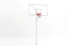 Basketbol  Potası Tek Direk Profil 10 mm Cam (Ak) panya 105x180 cm