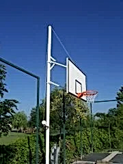 Basketbol Potası Antreman Tek Direk Boru Fiber Amerikan 90x120 cm Panya  Yükseklik Ayarlı