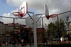 Basketbol Potası 3’lü Direk Boru Fiber Amerikan Panya 90x120 cm